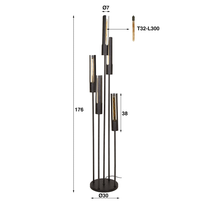 Stehlampe 5L | Gerapt Tube