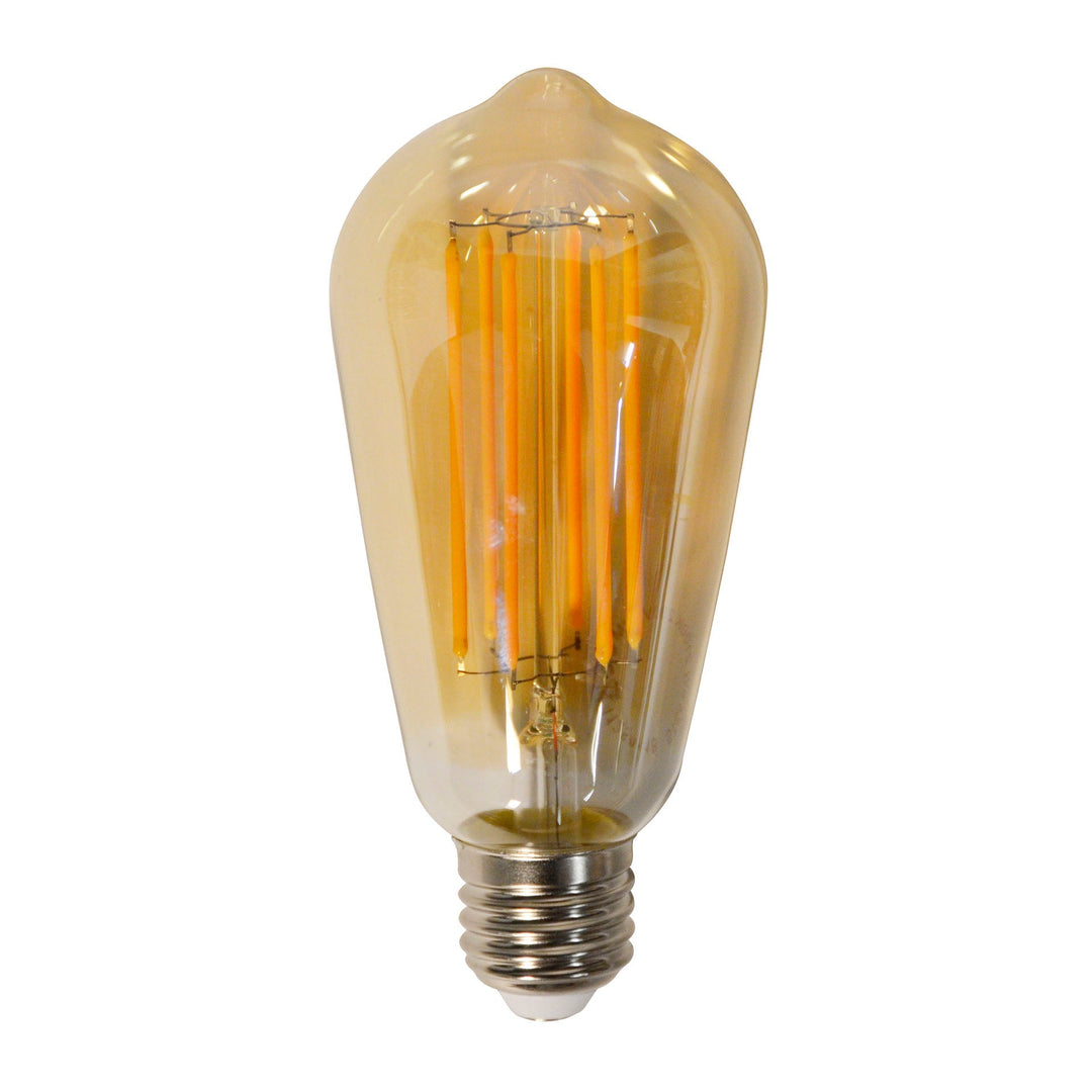 Lichtquelle LED Filament Tropfen | Bernsteinfarbenes Glas