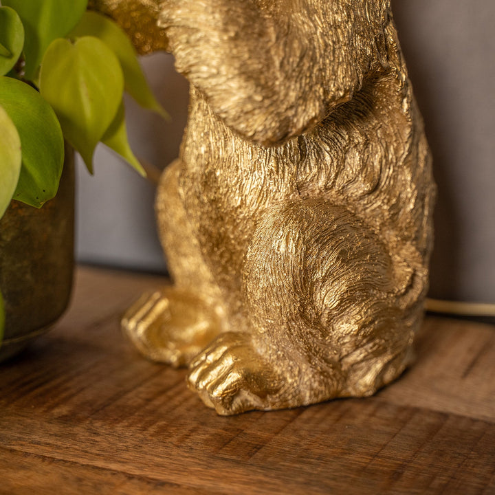 Tafellamp Monkey | Goud 23,5