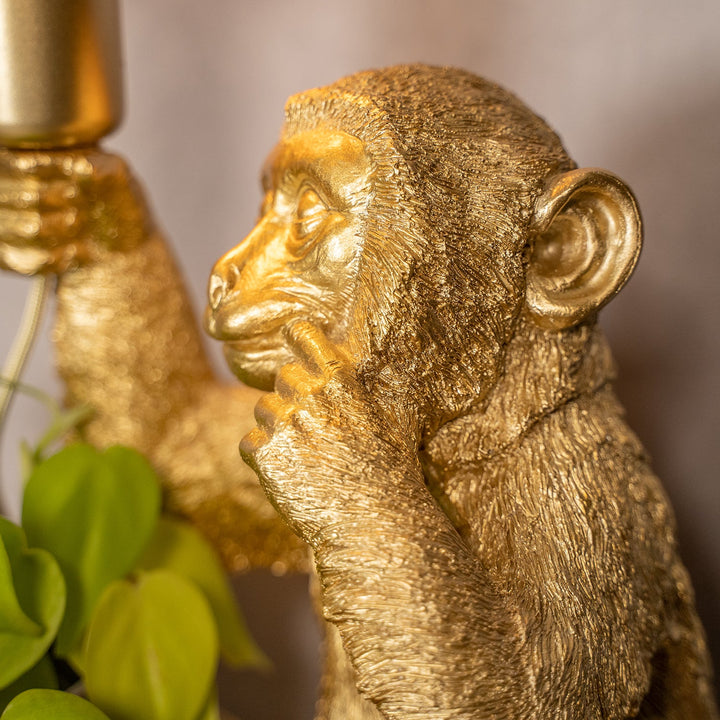 Tafellamp Monkey | Goud 23,5