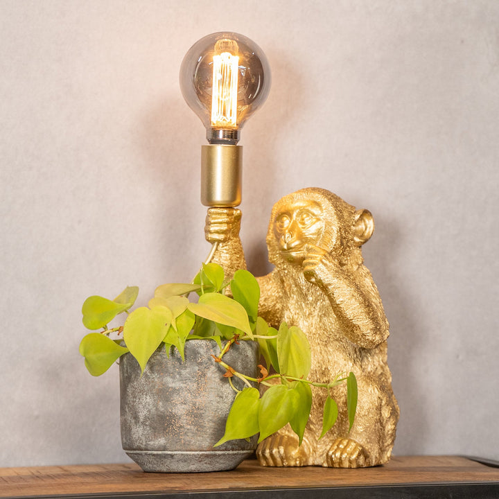 Tafellamp Monkey | Goud 23,5