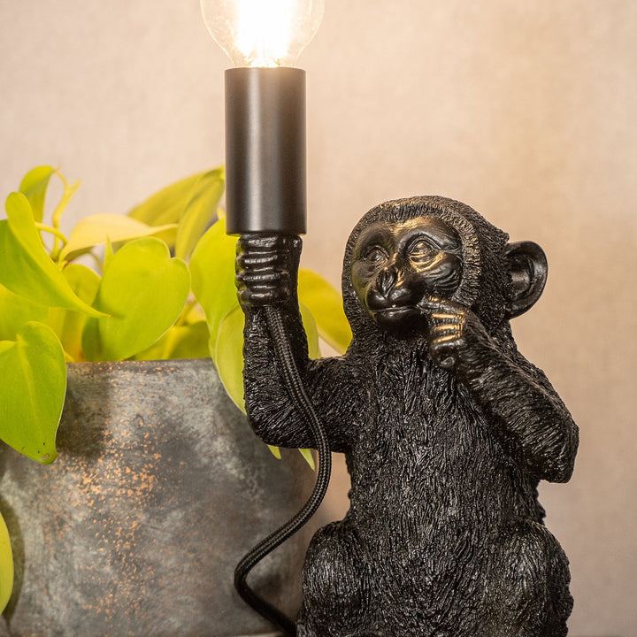 Tischlampe Monkey | Schwarz 23,5